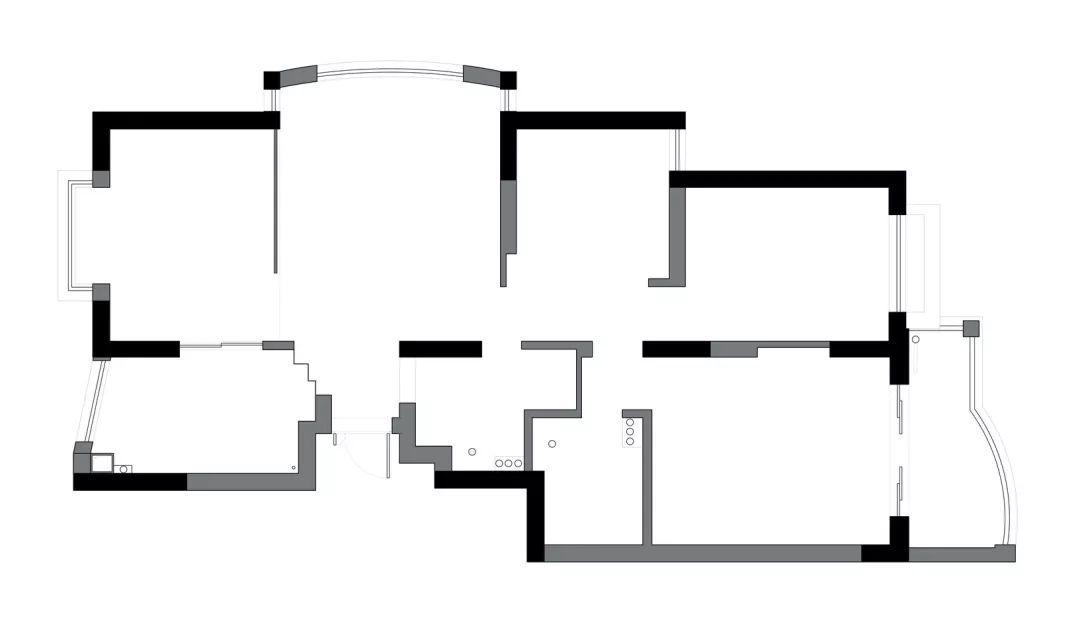 110㎡簡(jiǎn)約木質(zhì)，沒茶幾沒電視，新時(shí)代的客廳布置