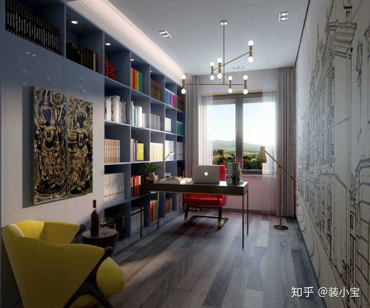 這五款書房裝修設(shè)計的風(fēng)格，每一款都能找到一種靈感